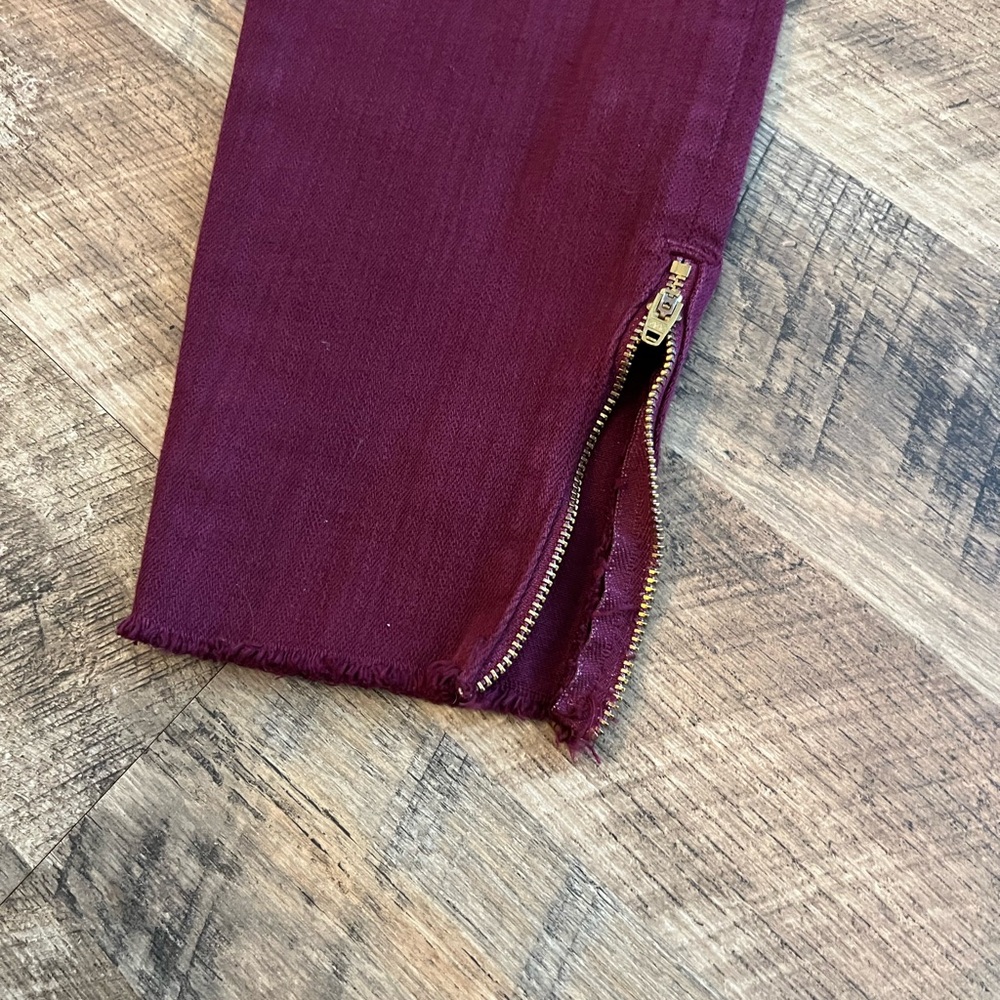 Pistols Skinny Burgundy Jeans - Picture 4 of 13